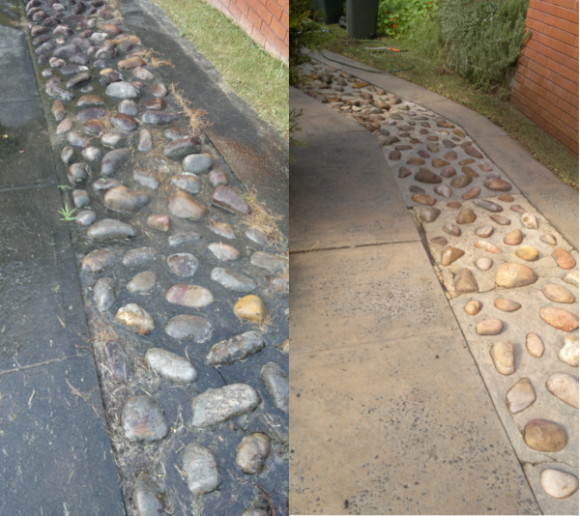 High Pressure Cleaning Concrete Pathways